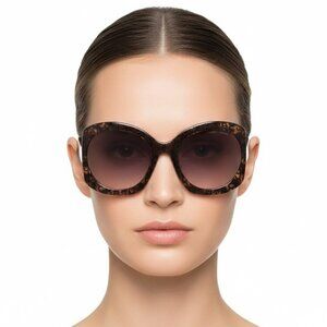 FX04975B Marc Jacobs Silver Oversized Ladies Sunglasses MARC 722/S 0H7P/NQ 56